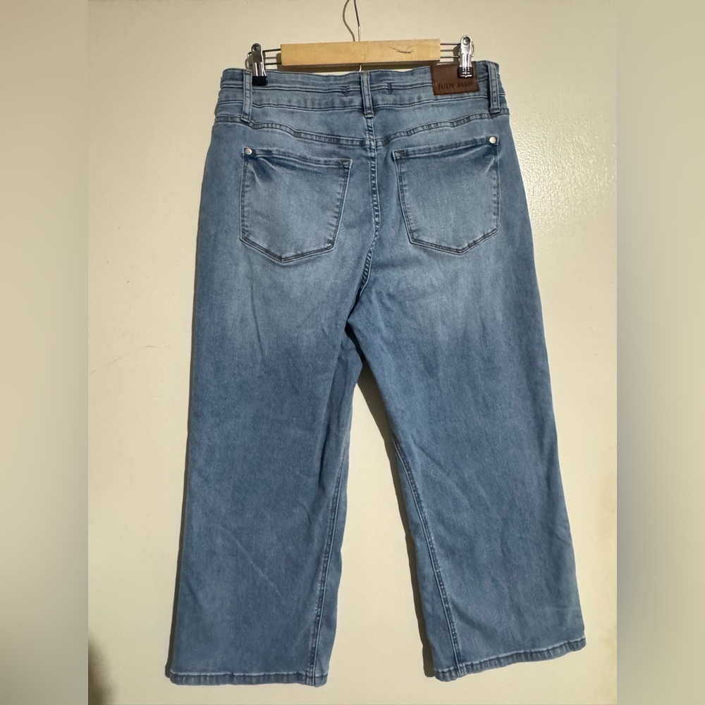 Judy Blue Light Blue Flare Jeans wide crop size 13/31 - Picture 6 of 6